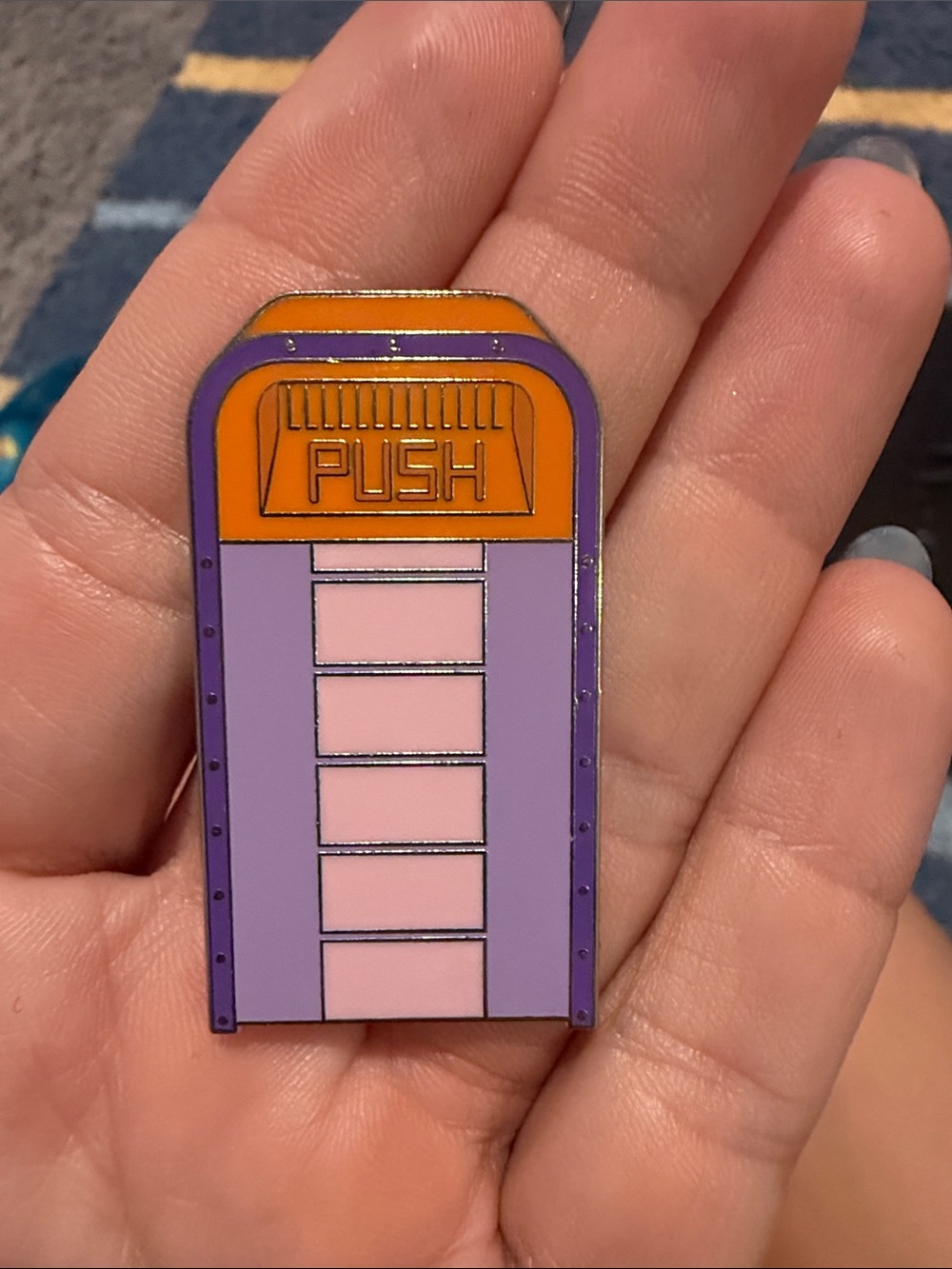Disney Character trash bins Figment enamel pin